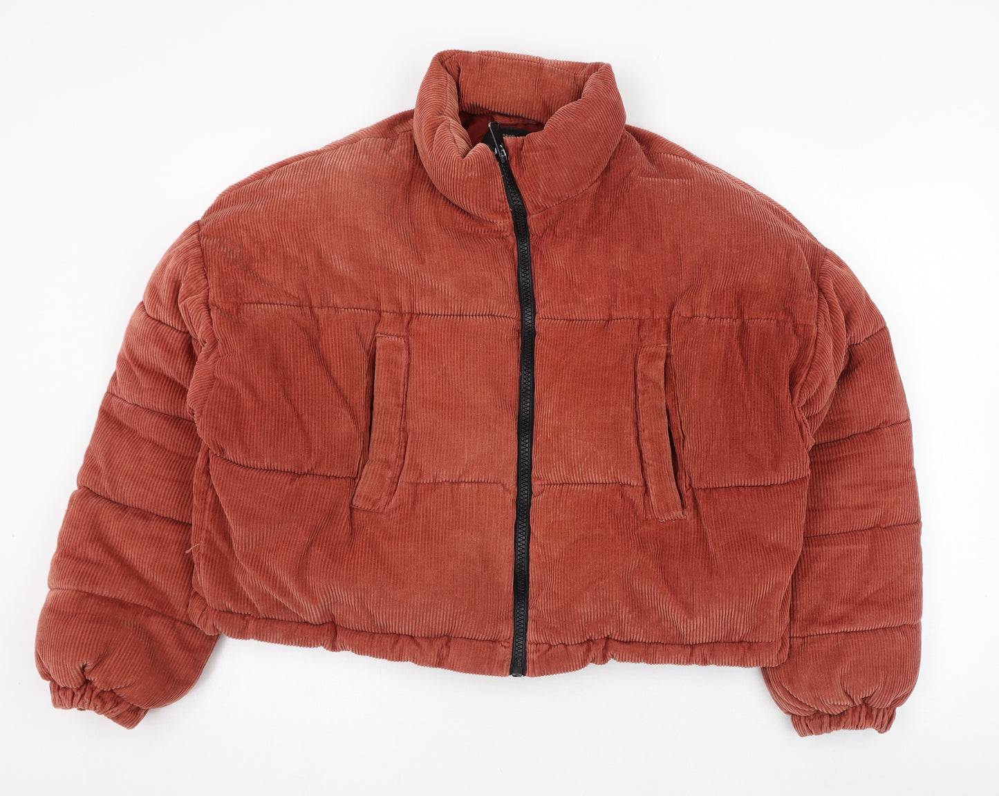 Urban Outfitters Womens Red   Puffer Jacket Coat Size M  Zip