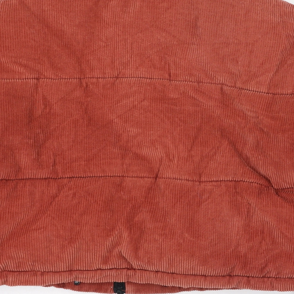 Urban Outfitters Womens Red   Puffer Jacket Coat Size M  Zip