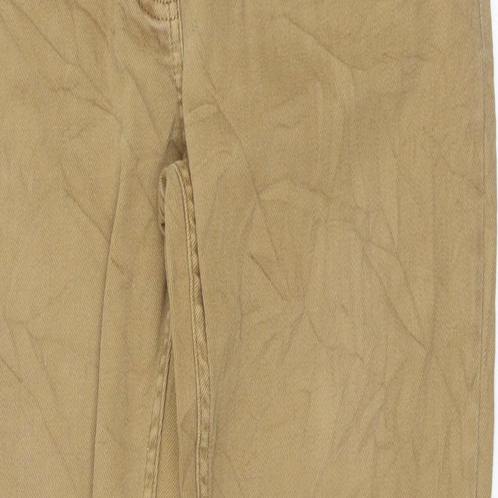 Toast Womens Brown  Cotton Straight Jeans Size 30 L28 in Regular Zip