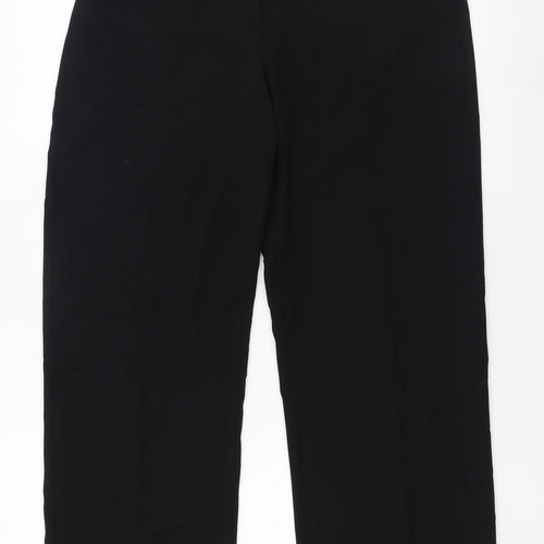 Gerry Weber Womens Black  Polyester Trousers  Size 10 L28 in Regular Zip