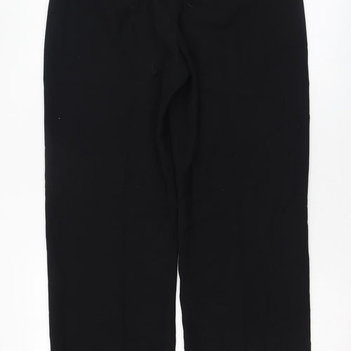 Gerry Weber Womens Black  Polyester Trousers  Size 10 L28 in Regular Zip