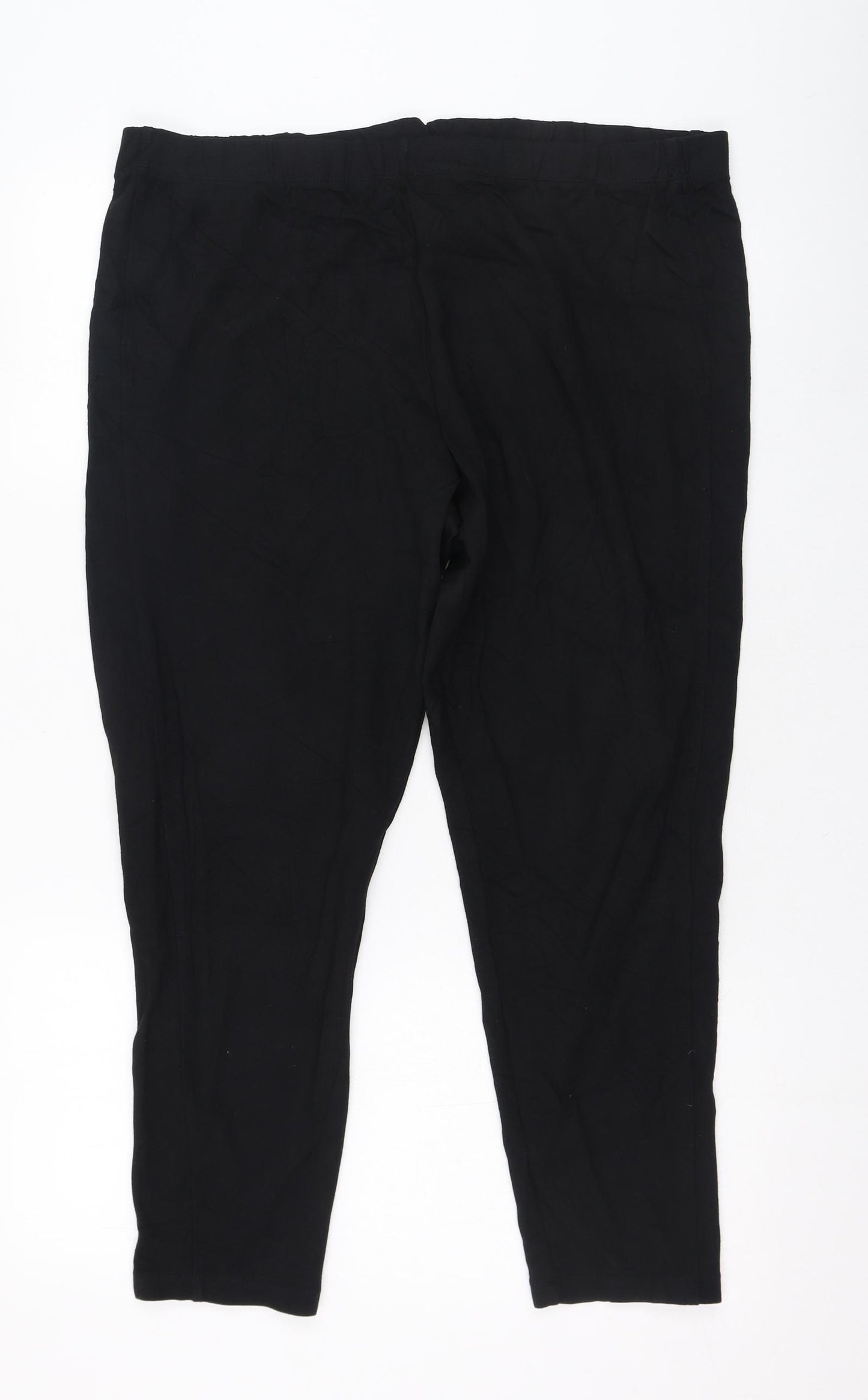 Bonmarché Womens Black  Viscose Jogger Leggings Size 20 L25.5 in