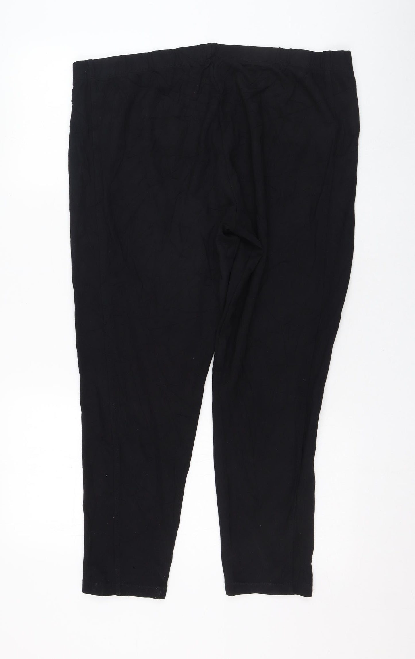 Bonmarché Womens Black  Viscose Jogger Leggings Size 20 L25.5 in