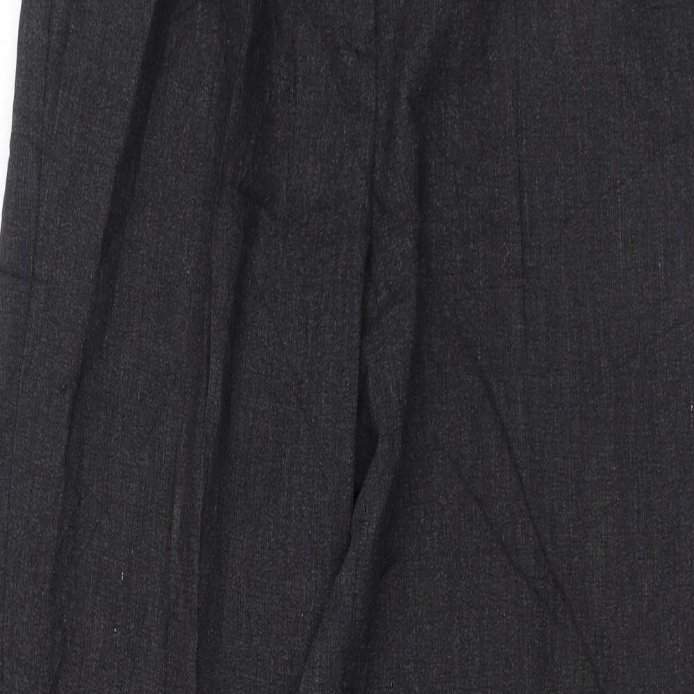 Jaeger Womens Grey  Wool Trousers  Size 26 L30 in Regular Zip