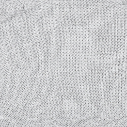 Isabella D Womens Grey Round Neck  Acrylic Pullover Jumper Size 2XL