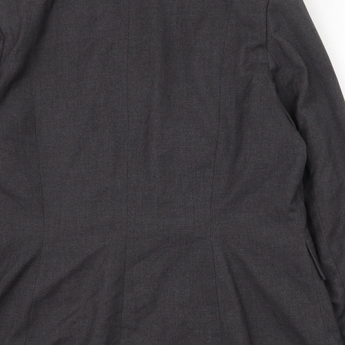 Marks and Spencer Womens Grey  Polyester Jacket Suit Jacket Size 16   - Shoulder pads