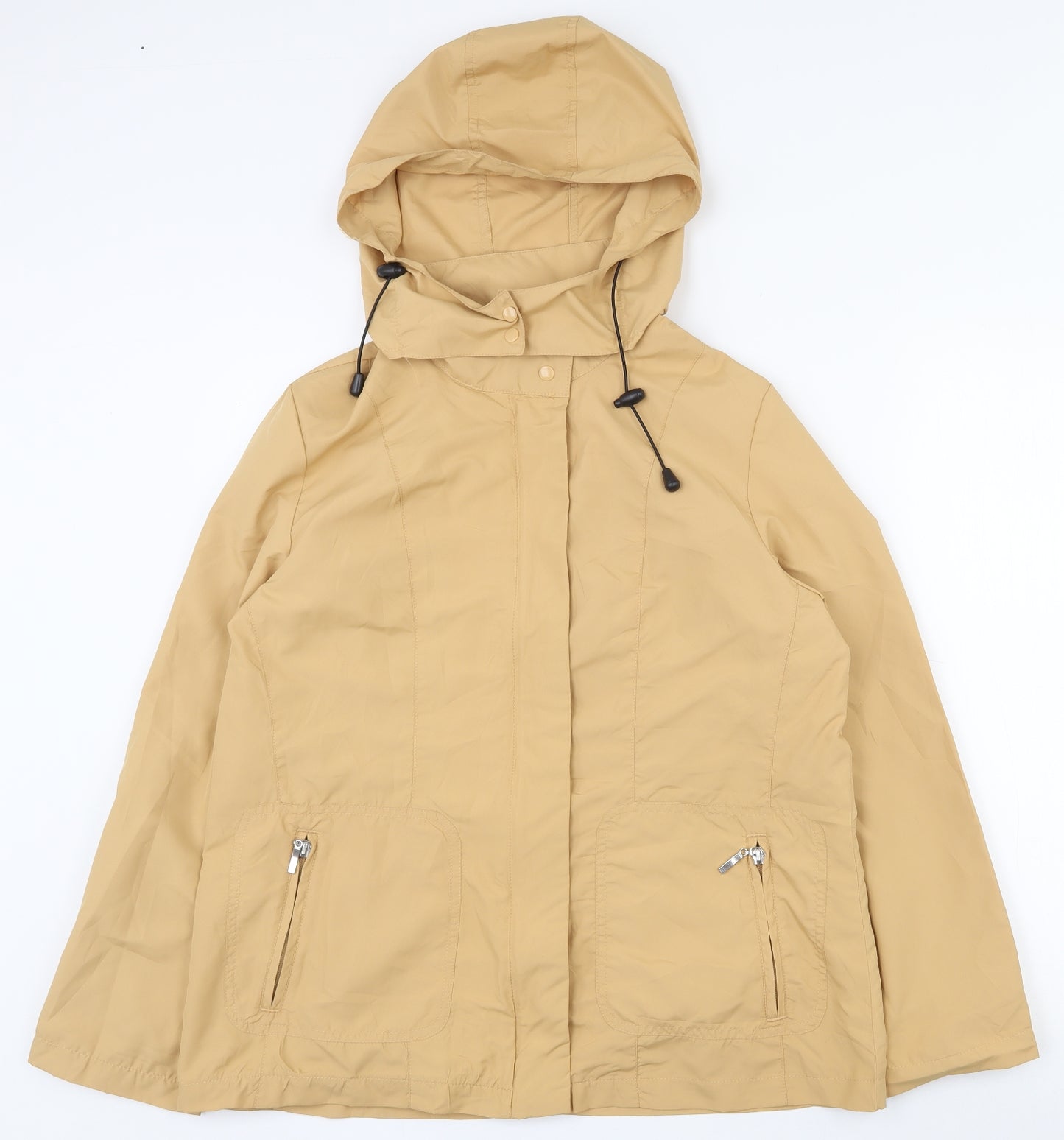 Damart Womens Beige   Rain Coat Coat Size 10  Zip