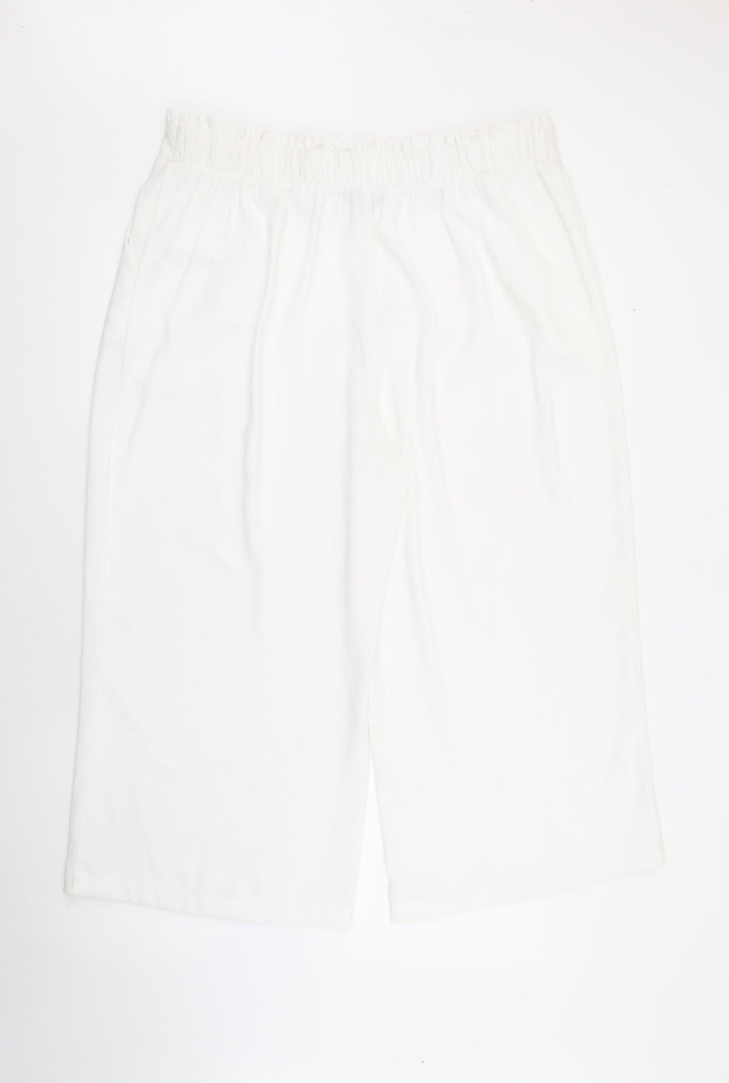 New Look  Womens White  Polyester Trousers  Size 18 L23 in Regular Tie