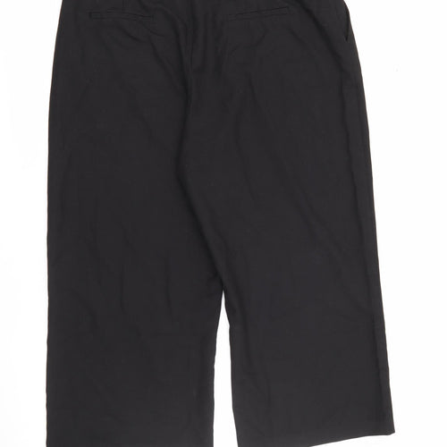 F&F Womens Black  Polyester Trousers  Size 18 L23 in Regular Zip