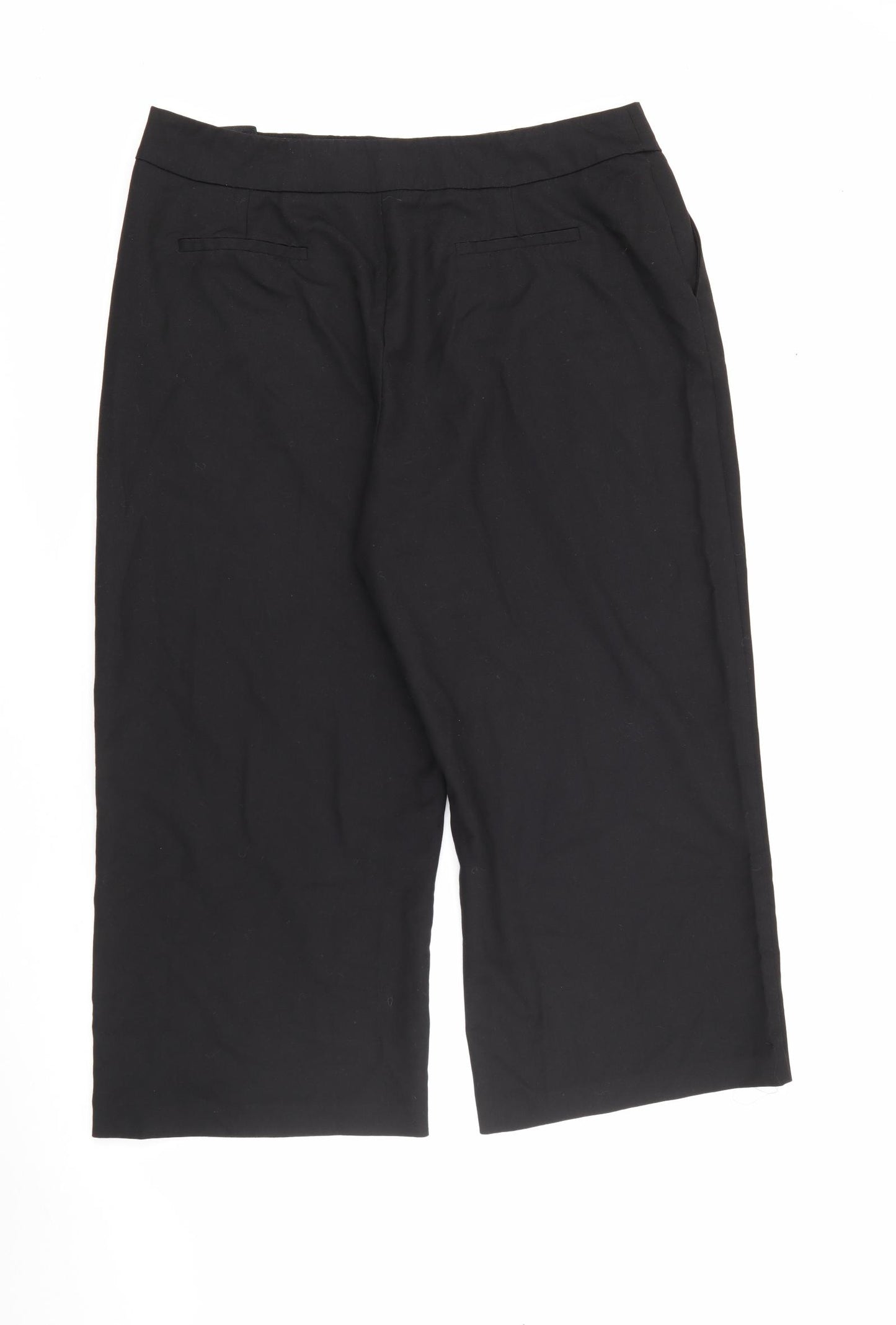 F&F Womens Black  Polyester Trousers  Size 18 L23 in Regular Zip