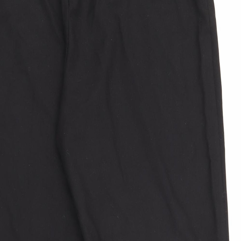 F&F Womens Black  Polyester Trousers  Size 18 L23 in Regular Zip