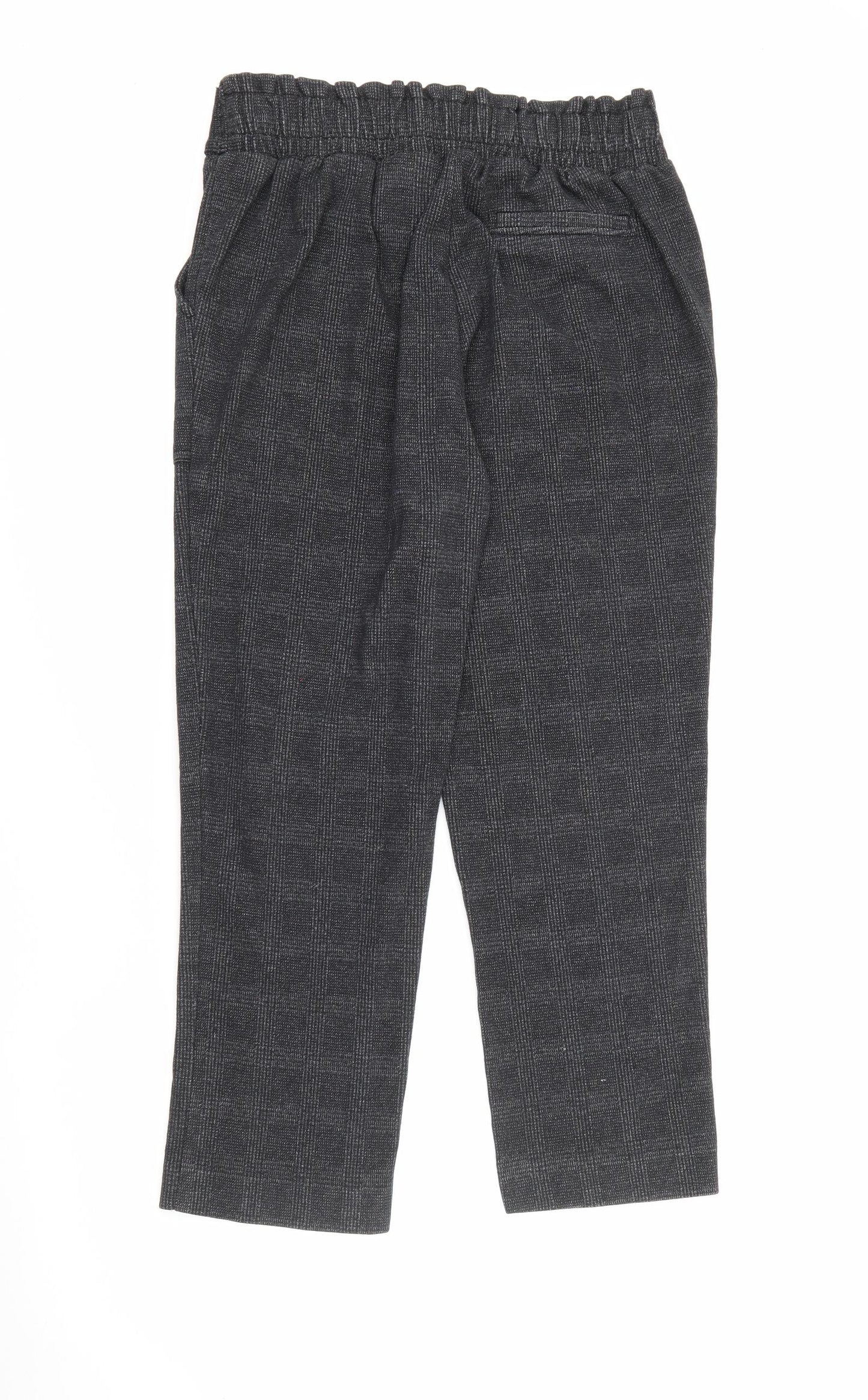 Marks and Spencer Womens Grey  Polyester Trousers  Size 10 L25 in Regular Tie