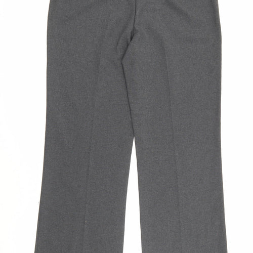 George Womens Grey  Polyester Trousers  Size 12 L28 in Regular Button