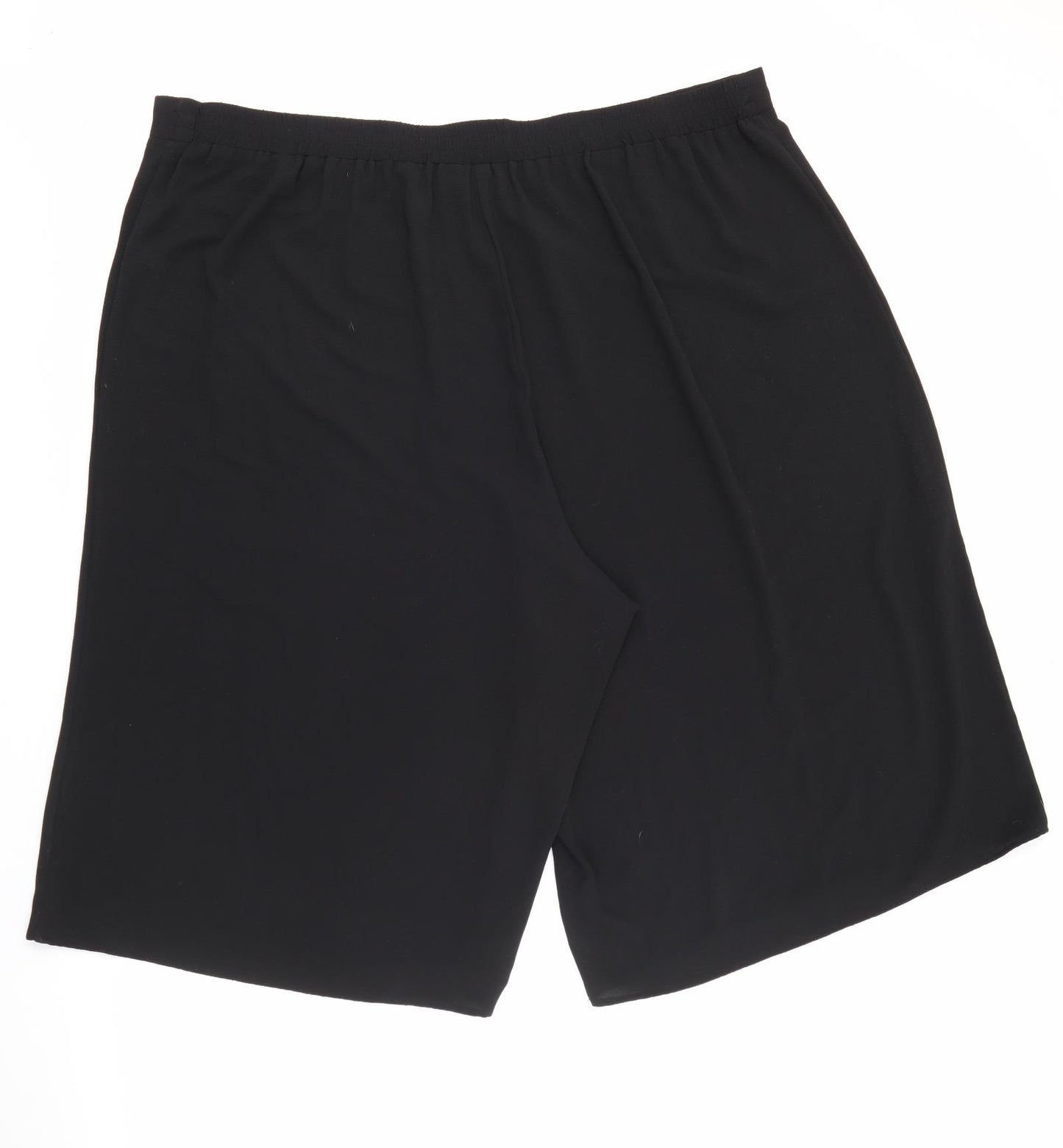 New Look Womens Black  Polyester Culotte Shorts Size 24 L16 in Regular Tie