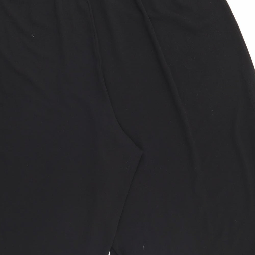 New Look Womens Black  Polyester Culotte Shorts Size 24 L16 in Regular Tie