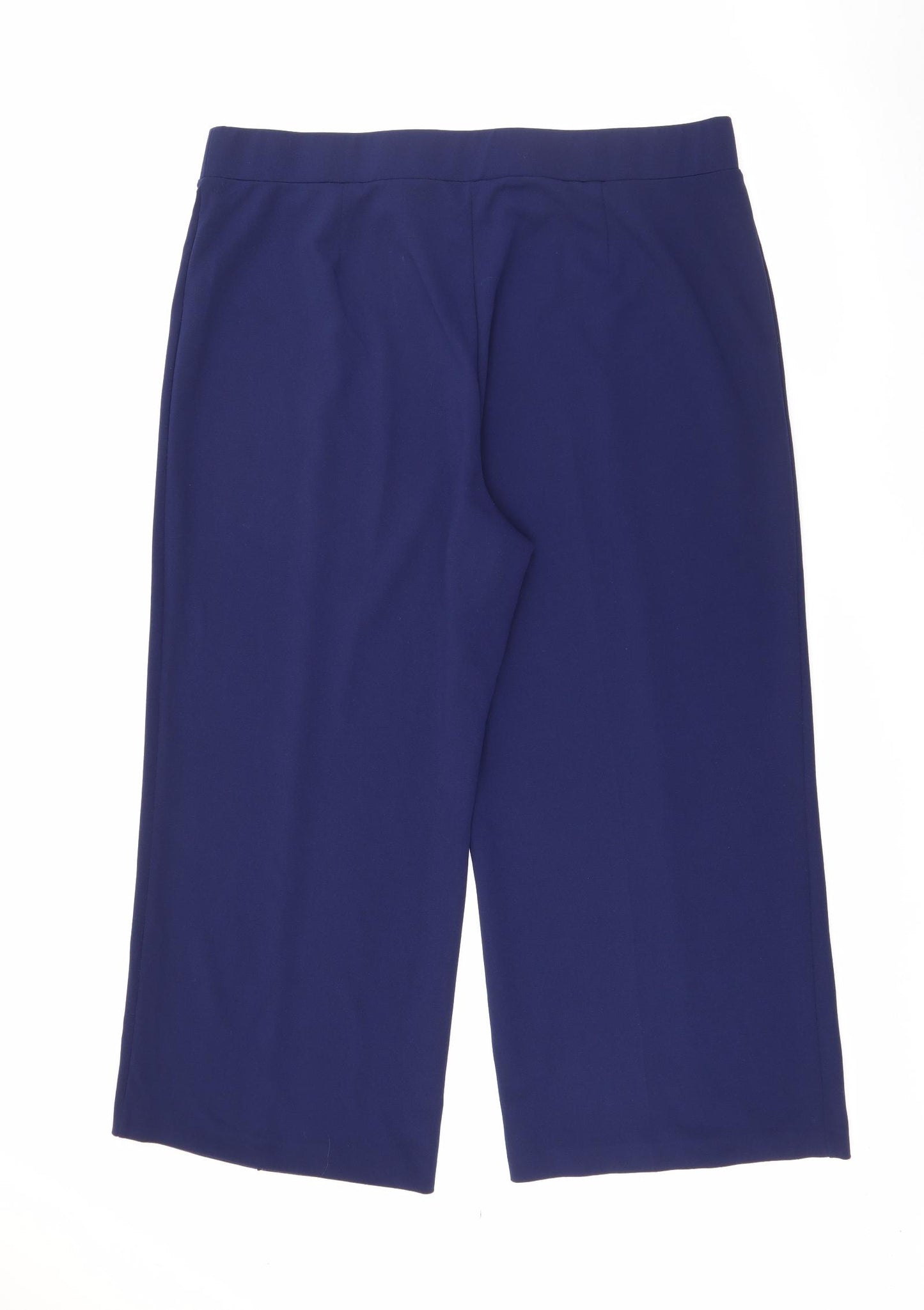 Bonmarché Womens Blue  Polyester Trousers  Size 22 L25 in Regular