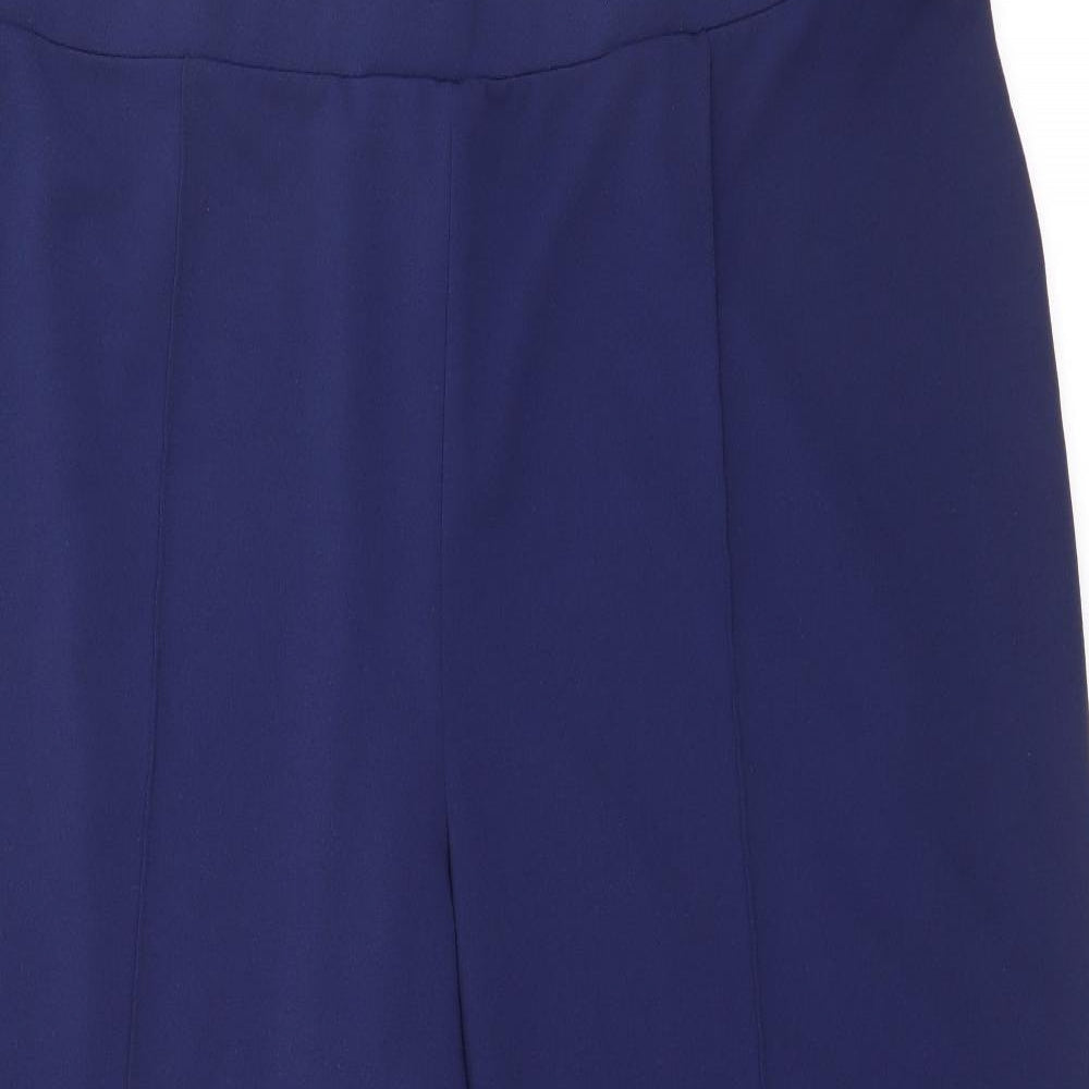 Bonmarché Womens Blue  Polyester Trousers  Size 22 L25 in Regular