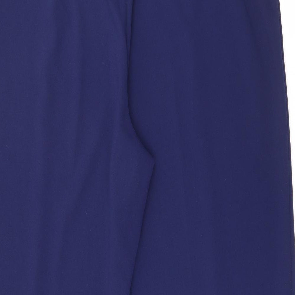 Bonmarché Womens Blue  Polyester Trousers  Size 22 L25 in Regular