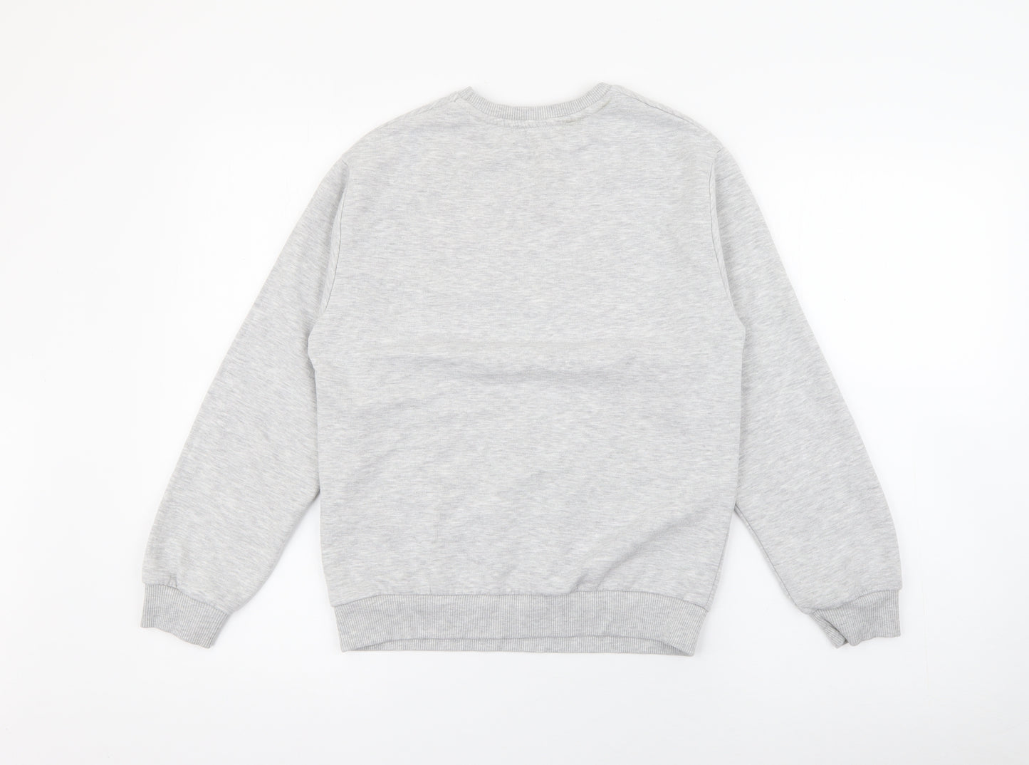 New Look Girls Grey  Cotton Pullover Sweatshirt Size 10-11 Years   - Chicago