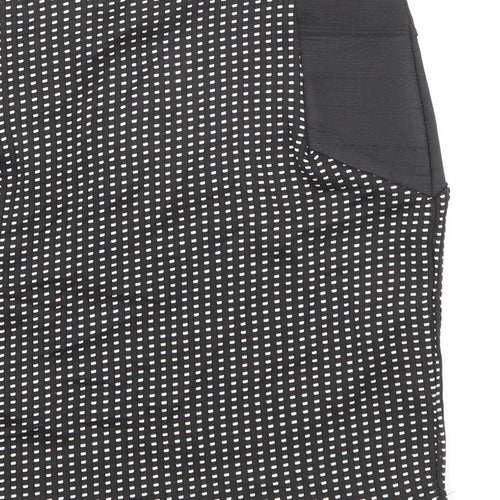 Cameo Rose Womens Black Geometric Polyester Mini Skirt Size 10