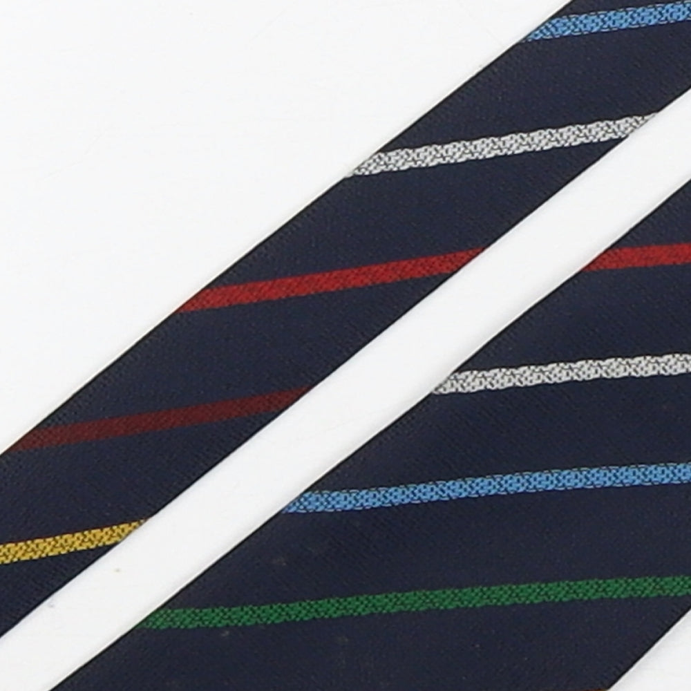 Herbert Textiles  Mens Multicoloured Striped Polyester Pointed Tie One Size - England Rugby