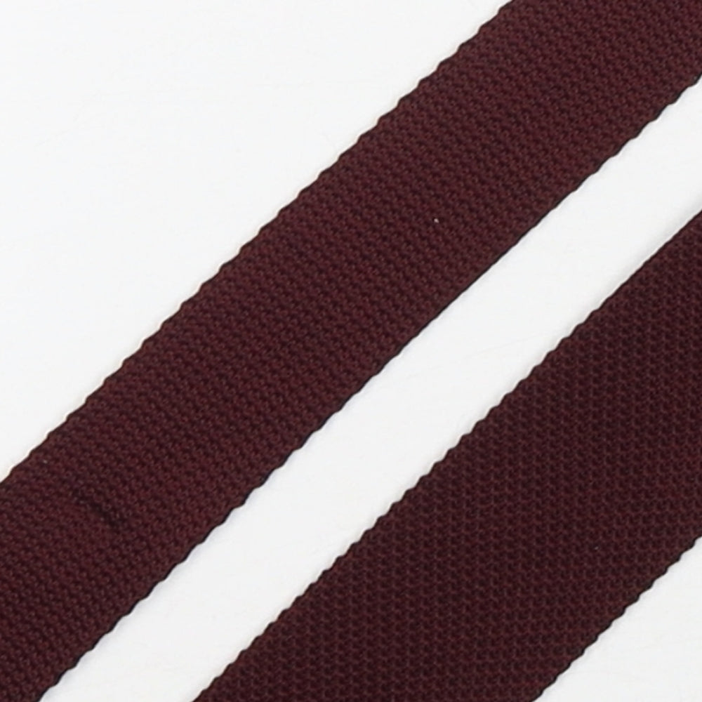 Moss Mens Red  Polyester Pointed Tie One Size