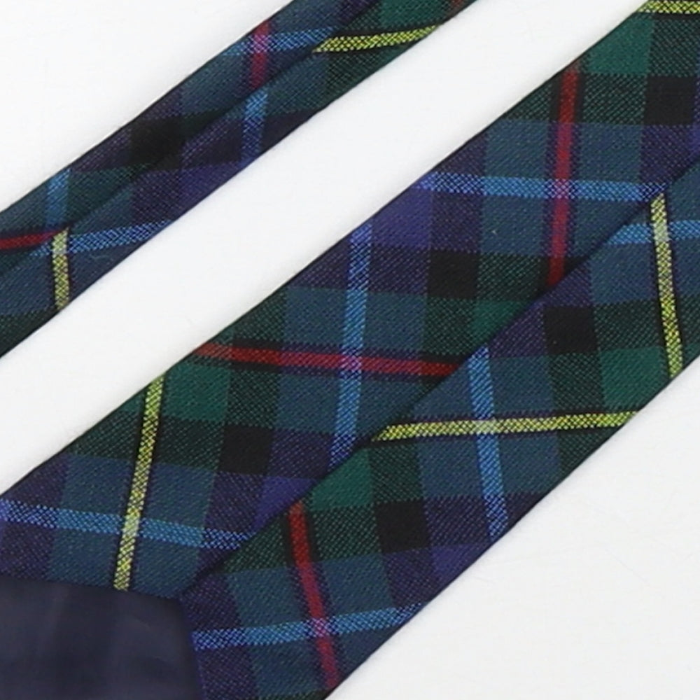 Ingles Buchan Mens Multicoloured Plaids & Checks Wool Pointed Tie One Size