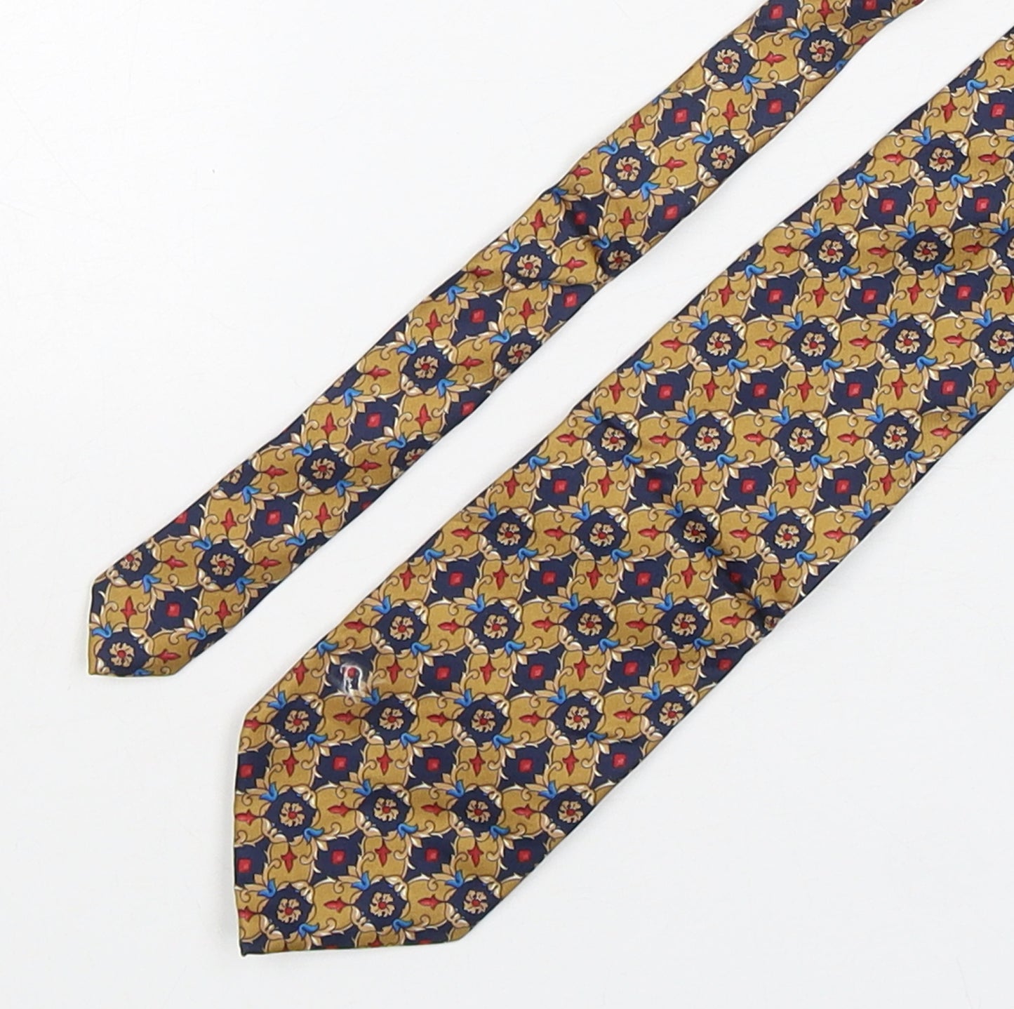 Cravatteria Venexiana Mens Multicoloured Geometric Silk Pointed Tie One Size