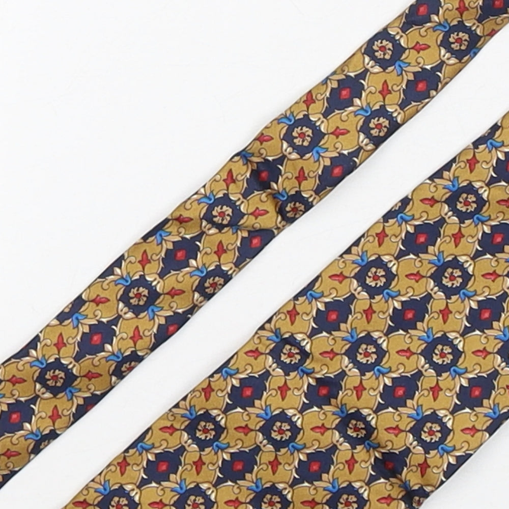 Cravatteria Venexiana Mens Multicoloured Geometric Silk Pointed Tie One Size