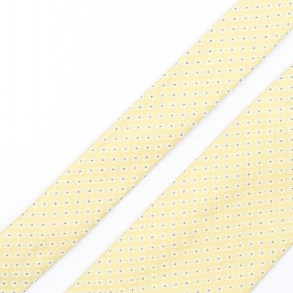 Marks and Spencer Mens Multicoloured Geometric Silk Pointed Tie One Size