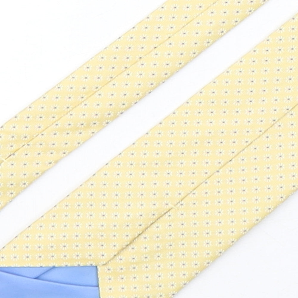 Marks and Spencer Mens Multicoloured Geometric Silk Pointed Tie One Size