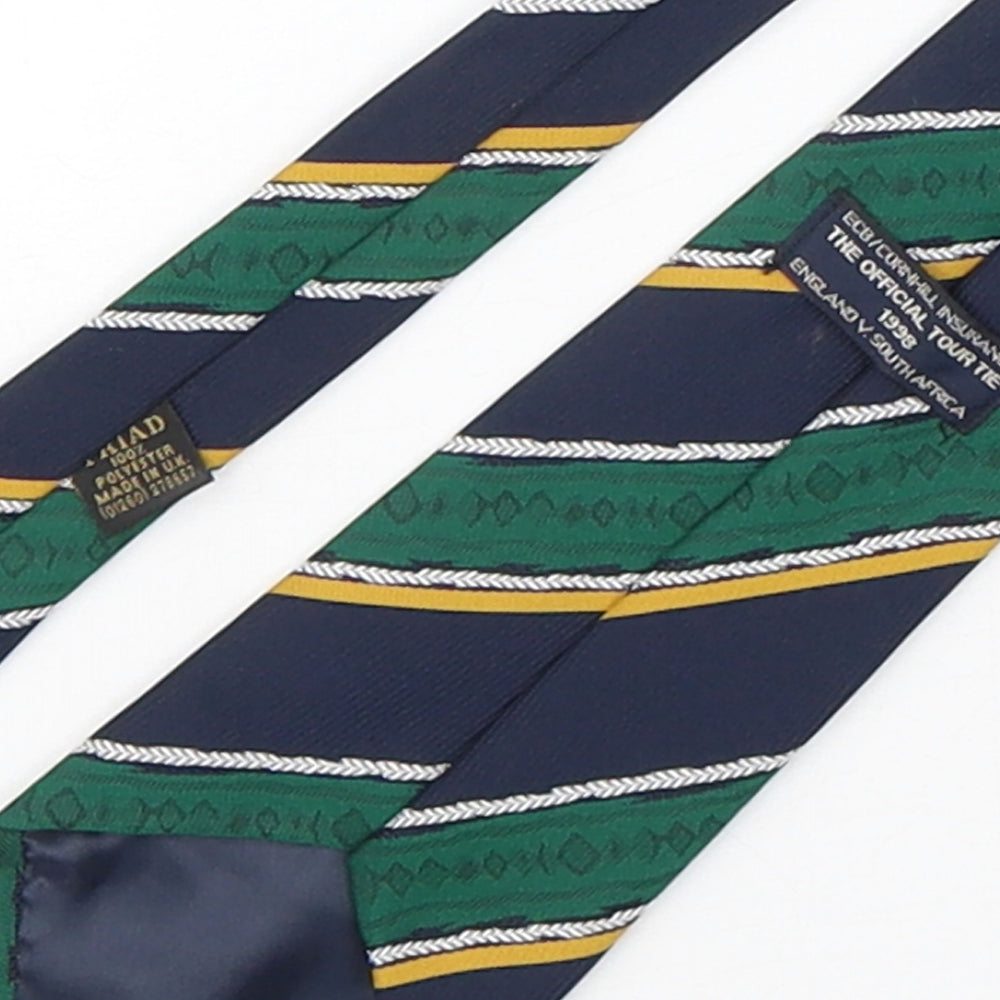 The Official Tour Tie Mens Multicoloured Striped Polyester Pointed Tie One Size - England Cricket