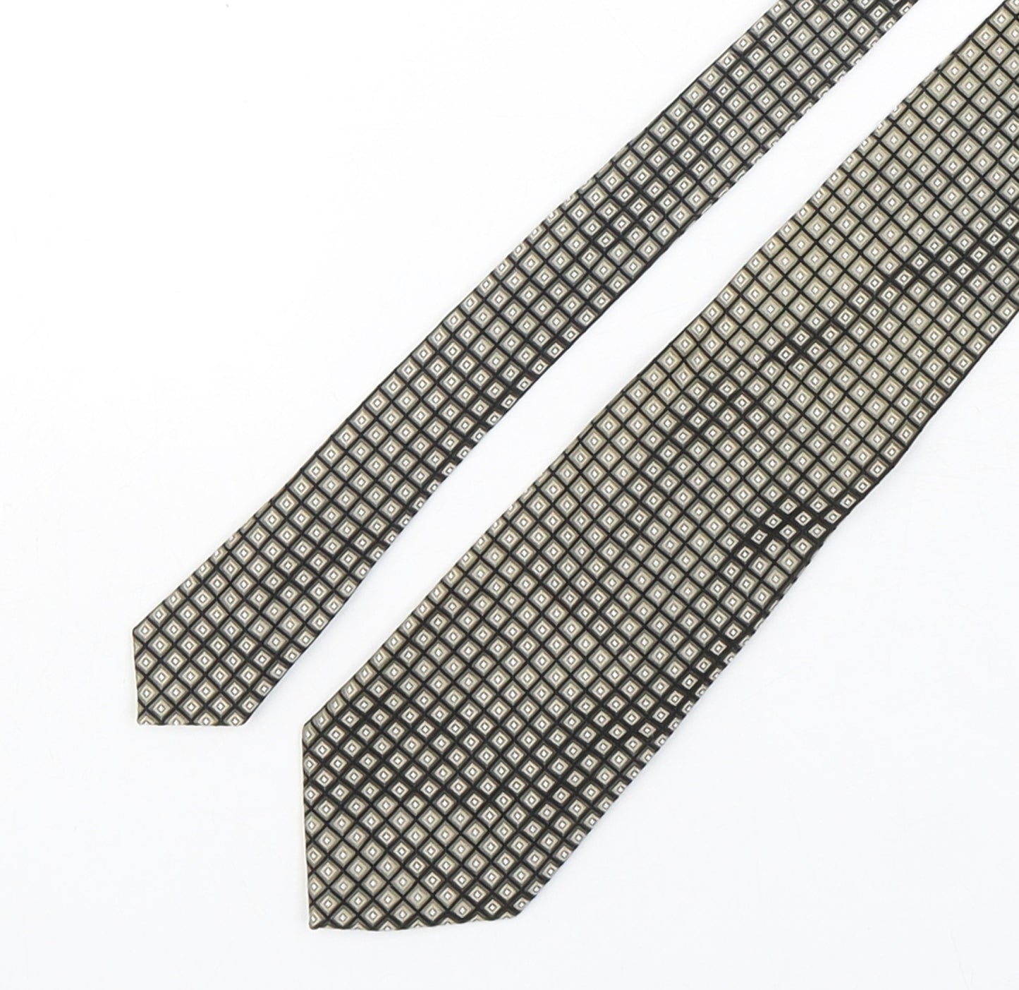 Jim Thompson Mens Multicoloured Geometric Silk Pointed Tie One Size