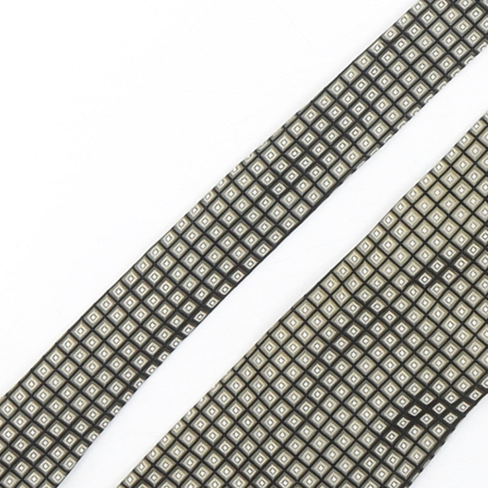 Jim Thompson Mens Multicoloured Geometric Silk Pointed Tie One Size