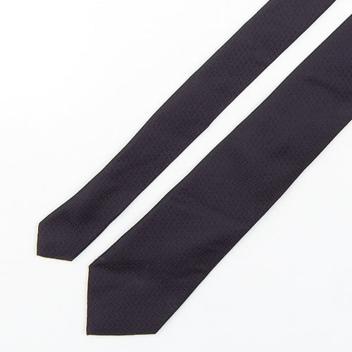 Autograph Mens Purple Geometric Silk Pointed Tie One Size