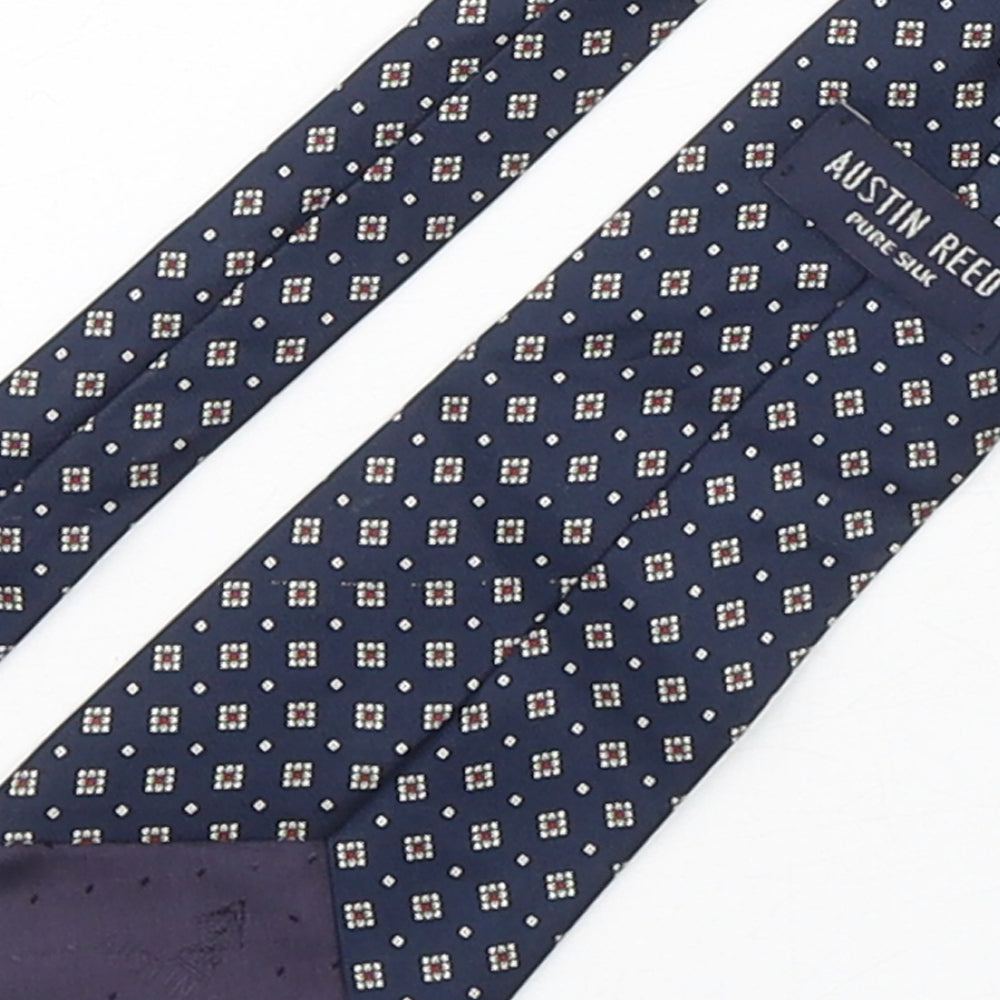 Austin Reed  Mens Multicoloured Geometric Silk Pointed Tie One Size