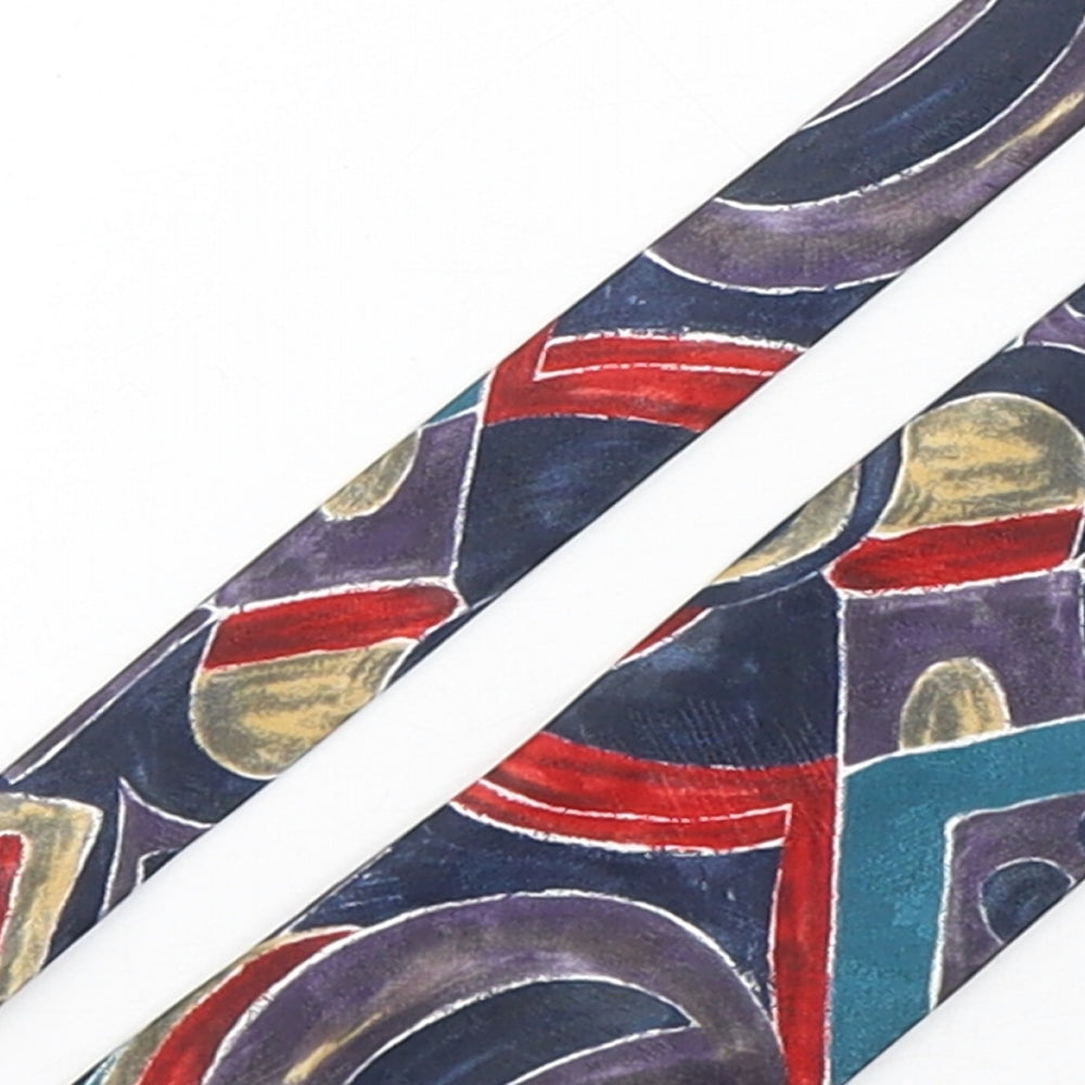 Marks and Spencer Mens Multicoloured Geometric Polyester Pointed Tie One Size
