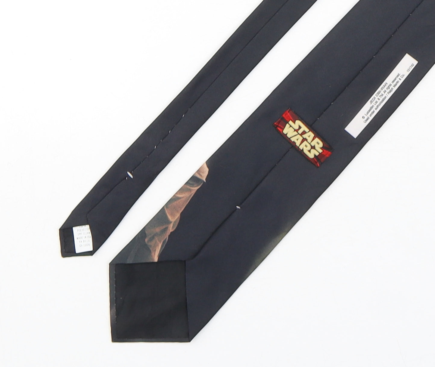 Star Wars  Mens Multicoloured Geometric Polyester Pointed Tie One Size - Obi Wan Kenobi