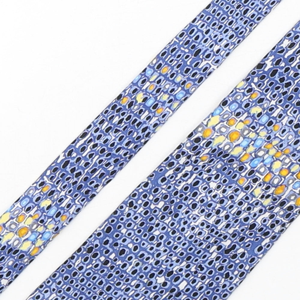 Silkworm Mens Multicoloured Geometric Silk Pointed Tie One Size