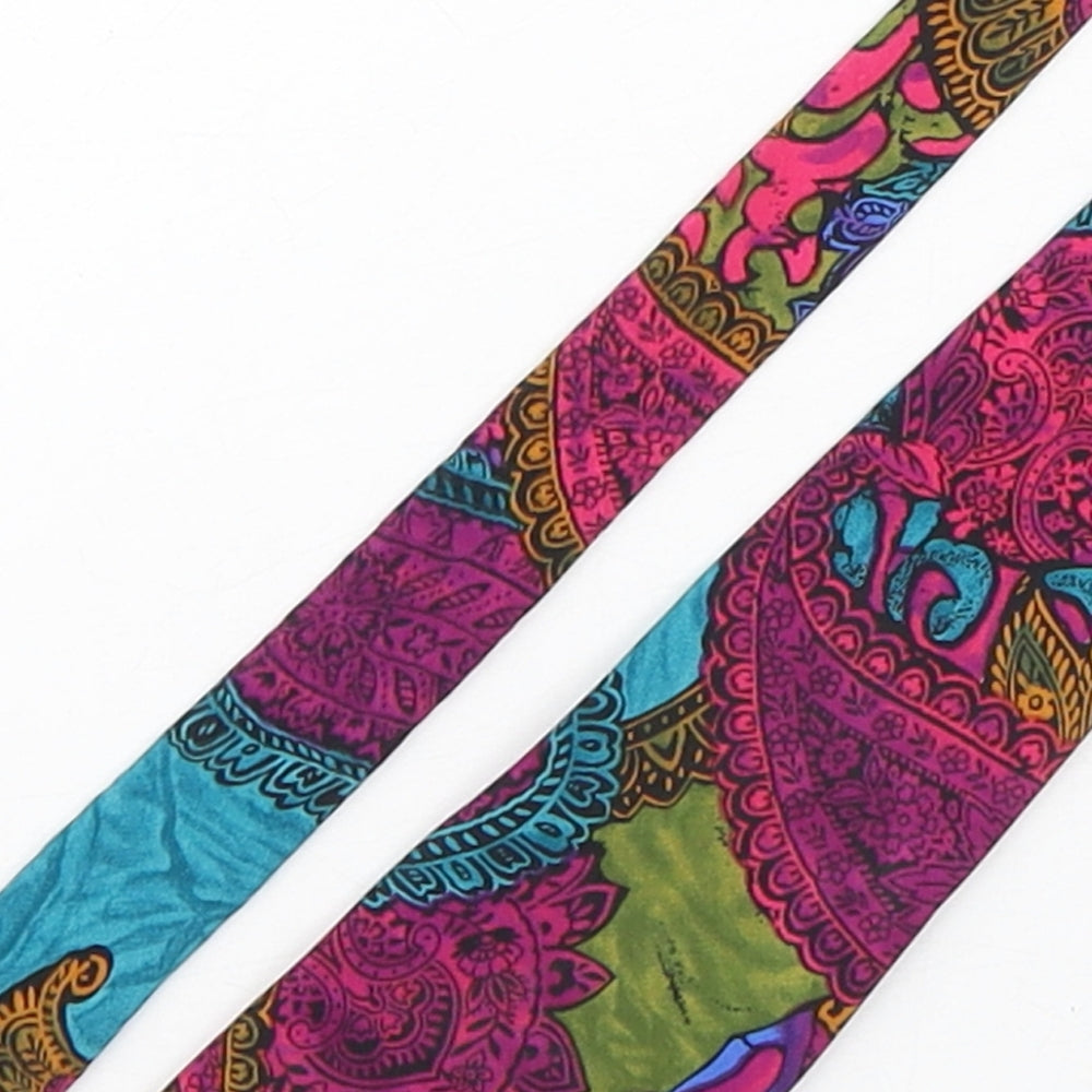 Enrico Rossini Mens Multicoloured Paisley Polyester Pointed Tie One Size