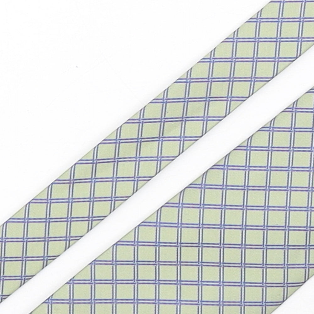 BHS Mens Multicoloured Plaids & Checks Polyester Pointed Tie One Size