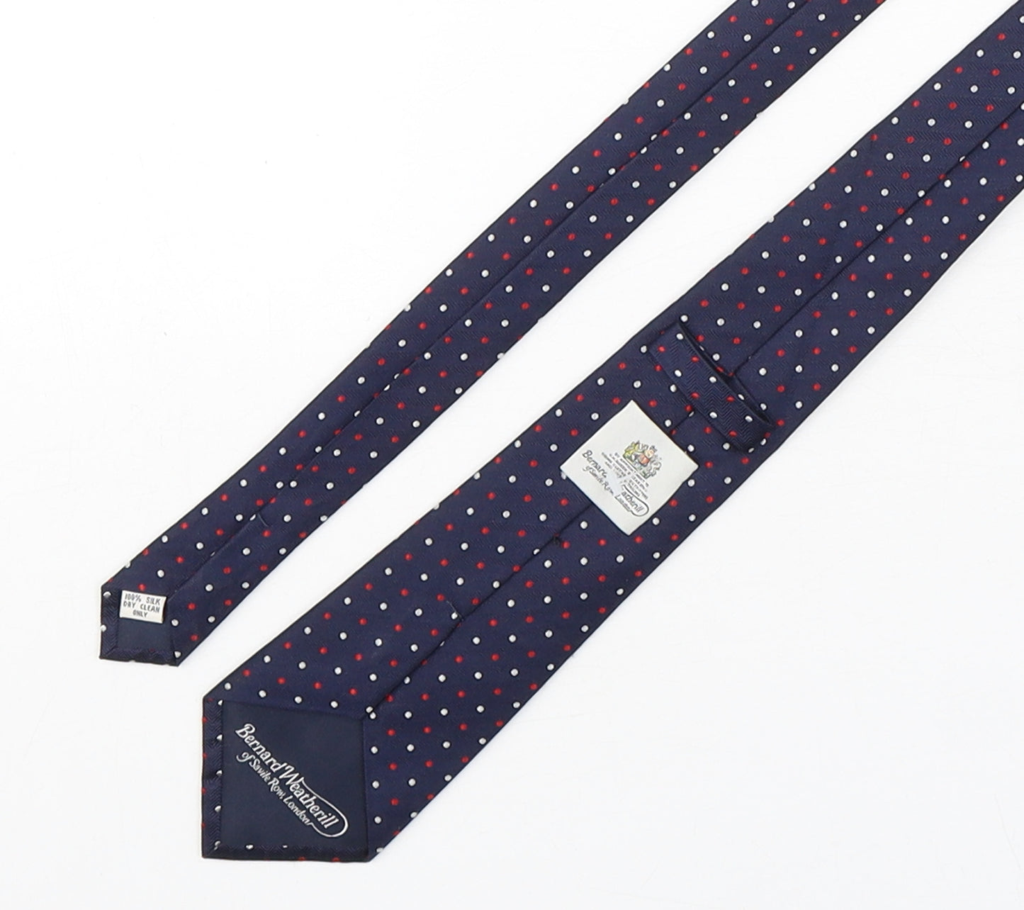 Bernard Weatherhill Mens Multicoloured Polka Dot Silk Pointed Tie One Size