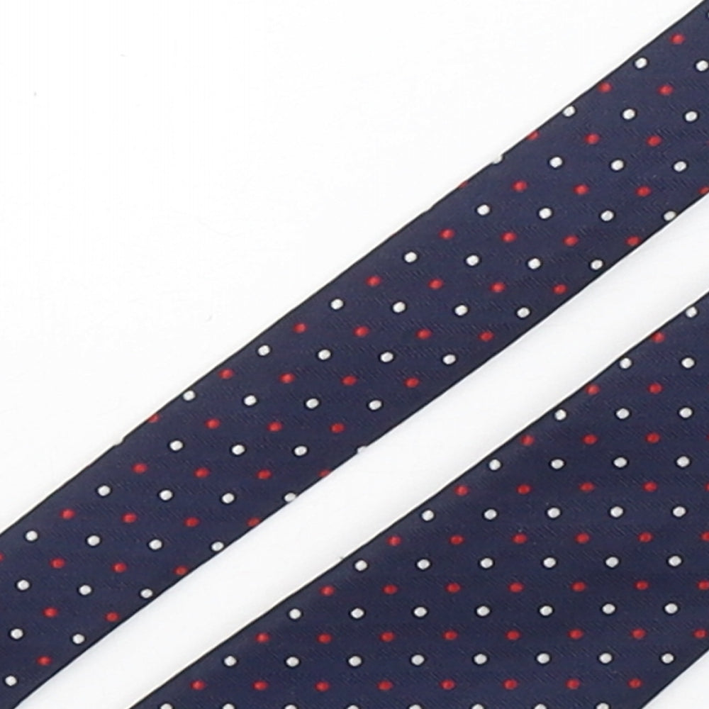 Bernard Weatherhill Mens Multicoloured Polka Dot Silk Pointed Tie One Size