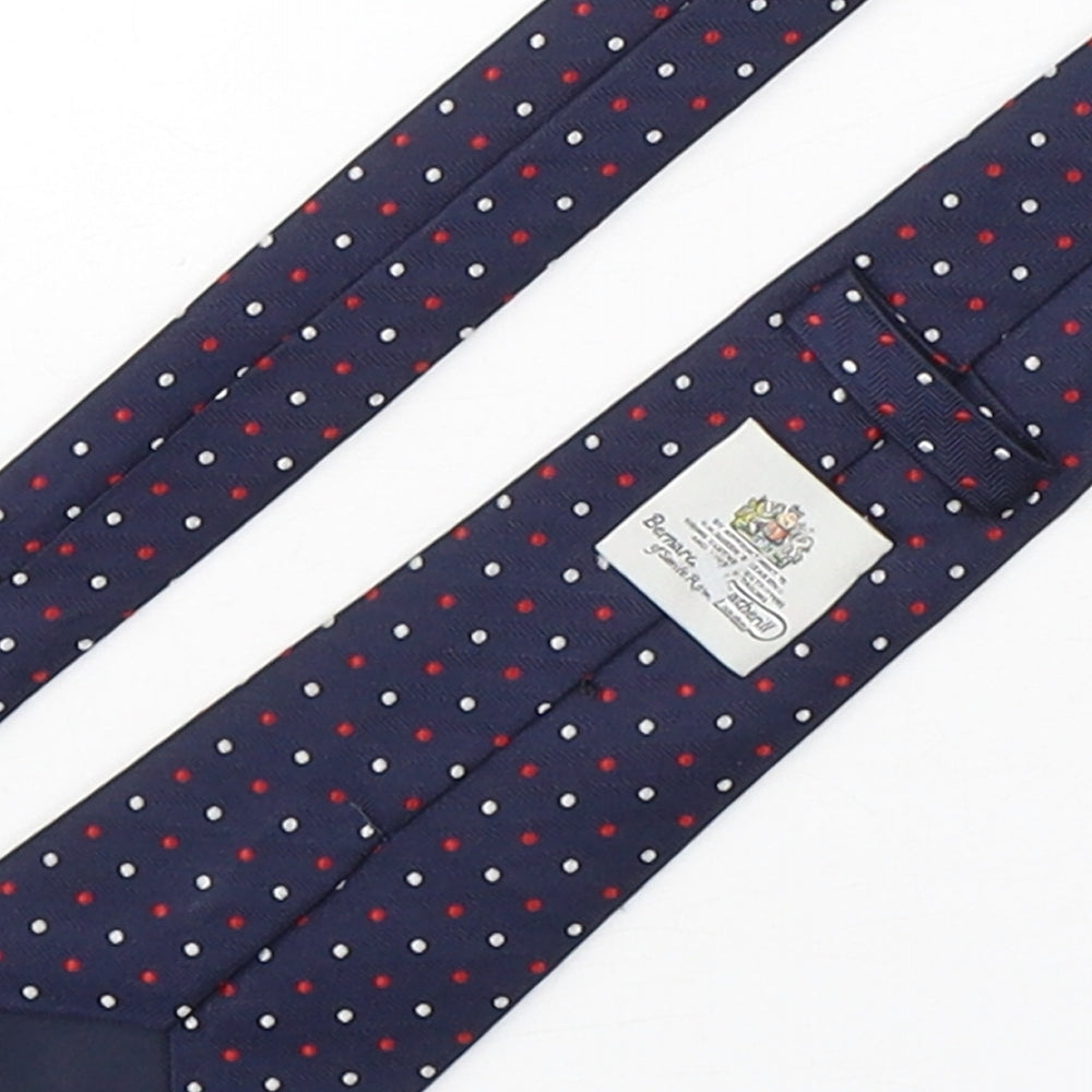 Bernard Weatherhill Mens Multicoloured Polka Dot Silk Pointed Tie One Size