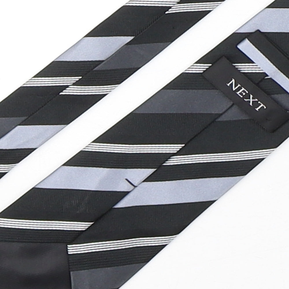 NEXT Mens Multicoloured Striped Silk Pointed Tie One Size