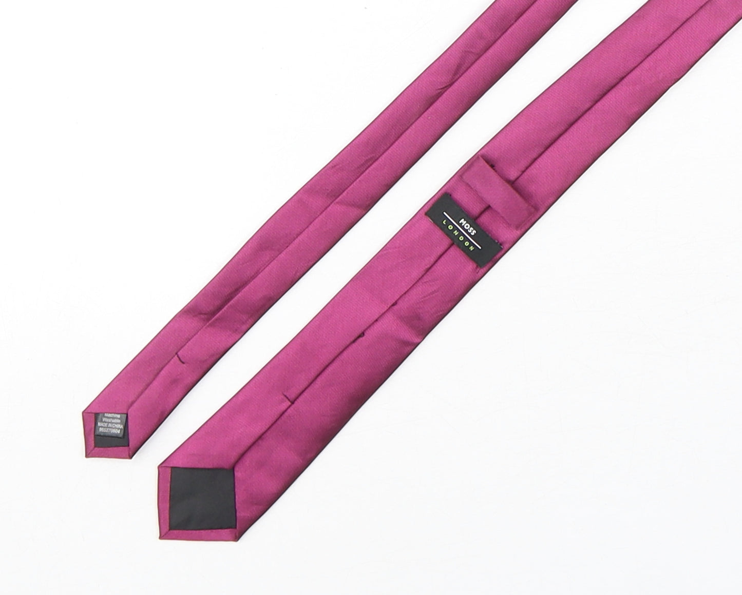 Moss Mens Purple  Polyester Pointed Tie One Size