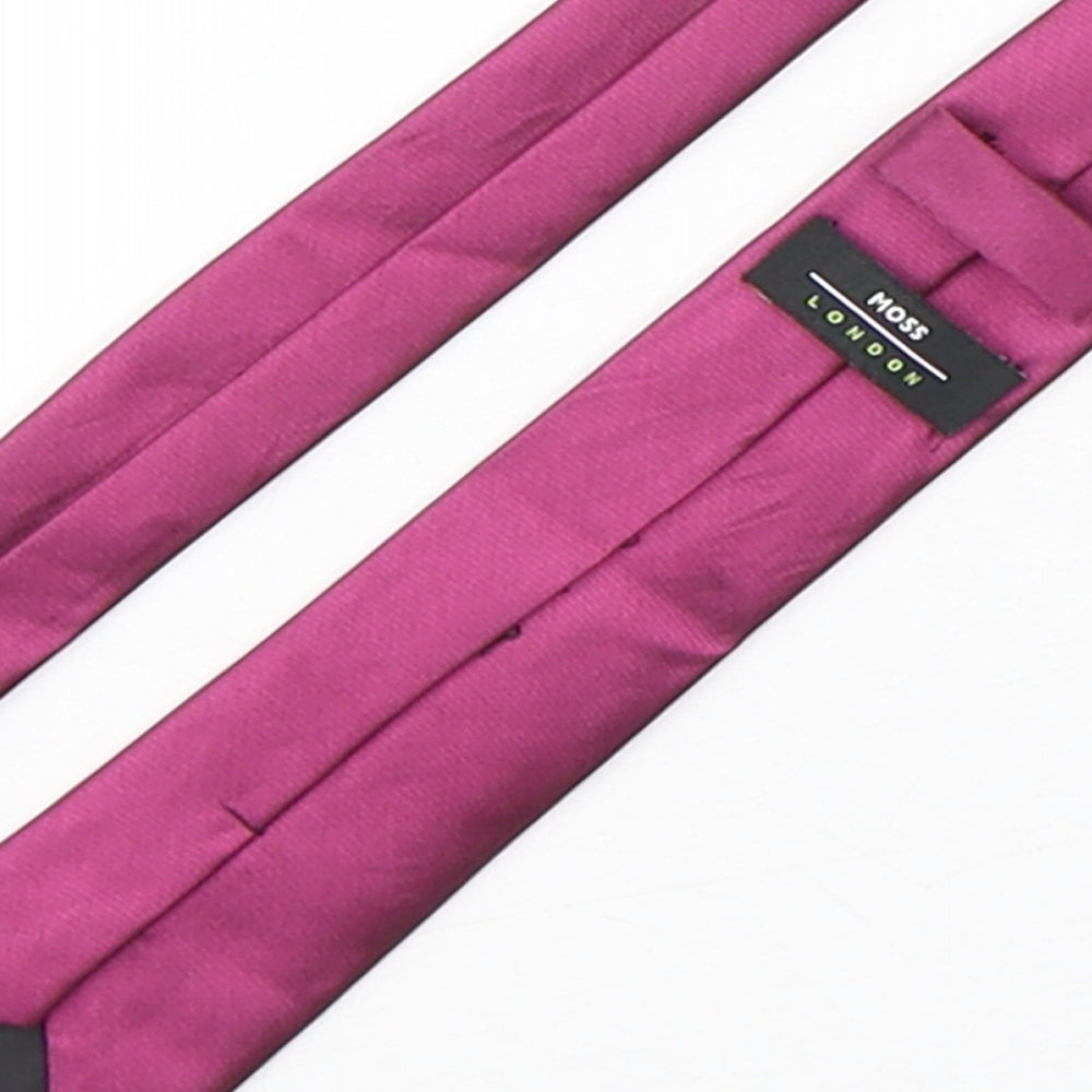 Moss Mens Purple  Polyester Pointed Tie One Size