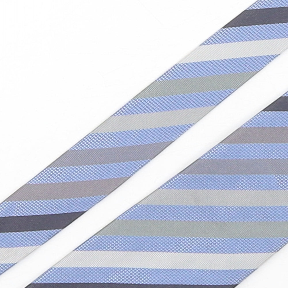 John Lewis  Mens Multicoloured Striped Silk Pointed Tie One Size