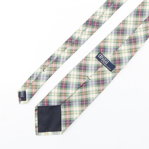 Polo Ralph Lauren Mens Multicoloured Plaids & Checks Silk Pointed Tie One Size
