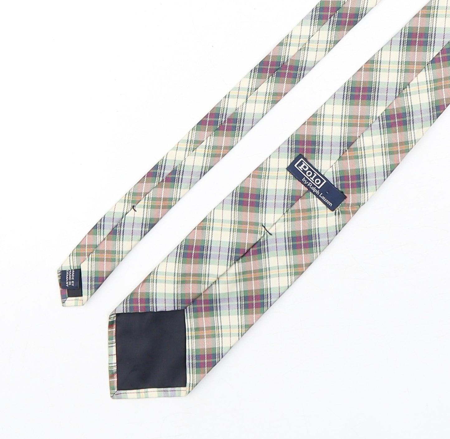 Polo Ralph Lauren Mens Multicoloured Plaids & Checks Silk Pointed Tie One Size